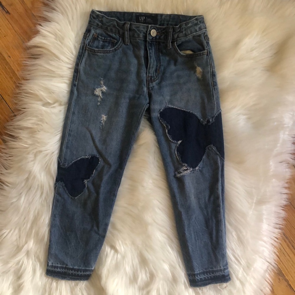 GAP Girls Distressed jeans
